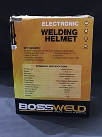 Bossweld X-Sight Series Electronic Welding Helmet (Carbon)- Refurb