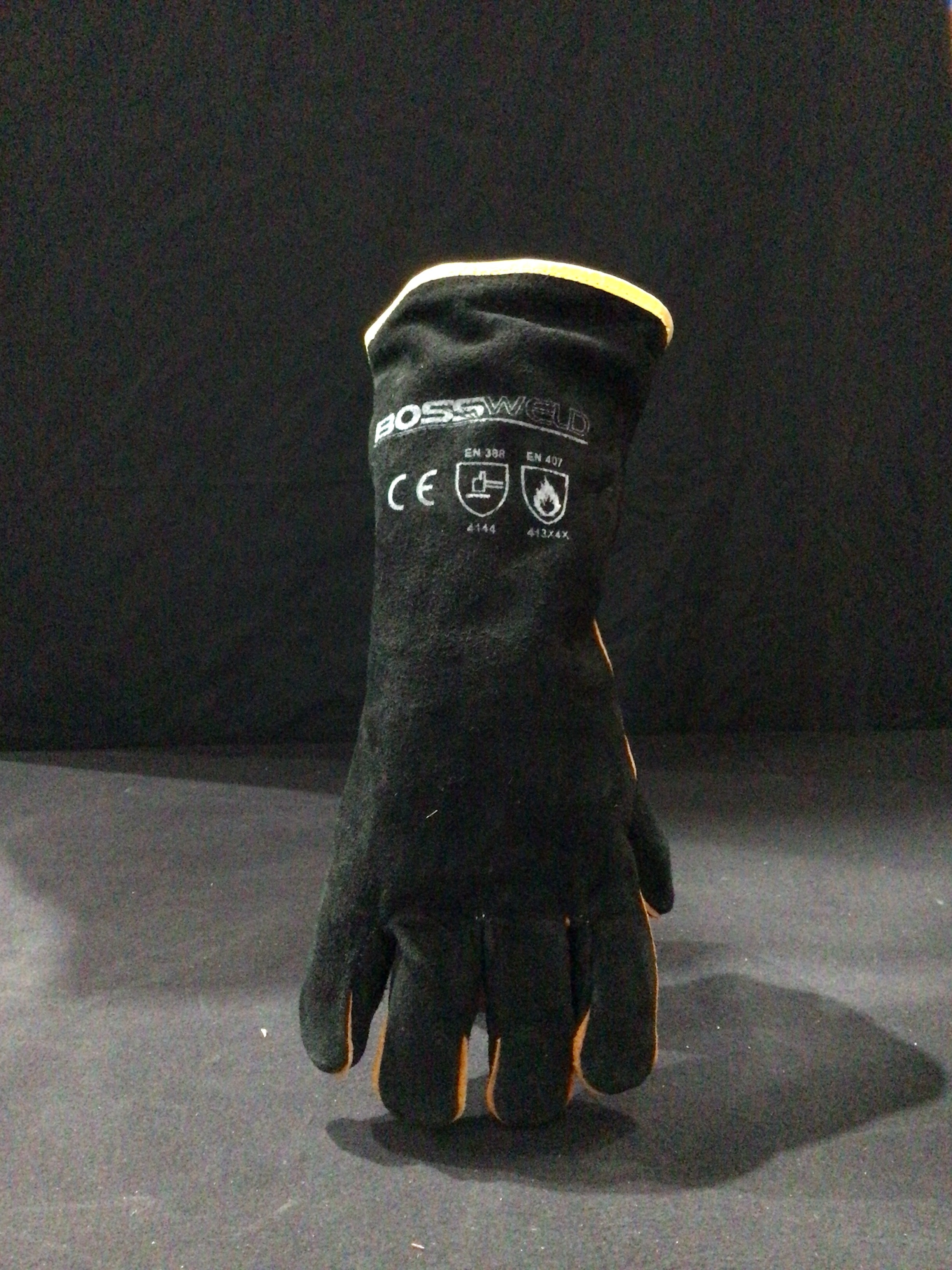 Bossweld 16" Black & Gold Welding Glove