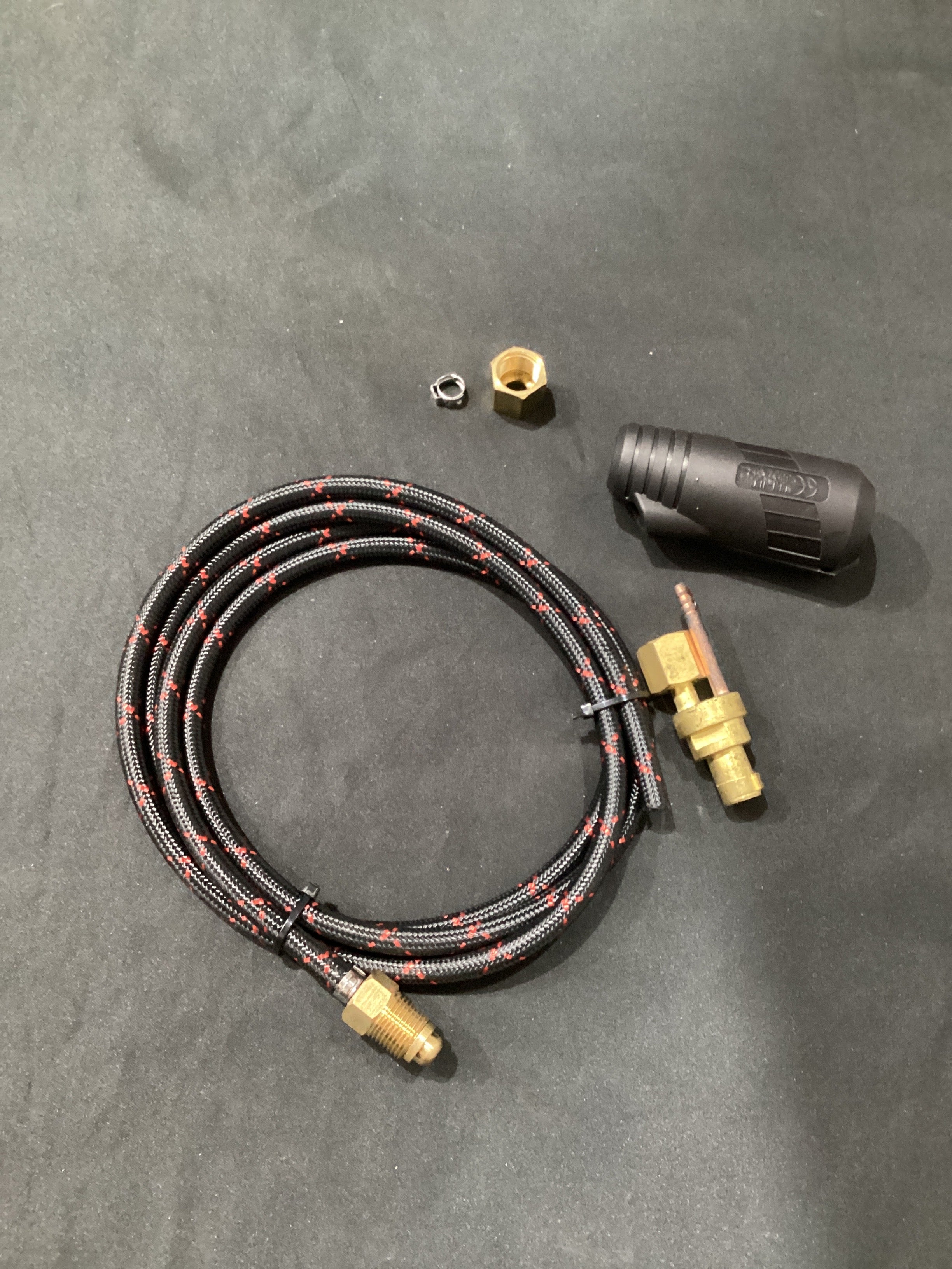 Bossweld PCA-2 Tig cable adaptor (brass + Rubber)