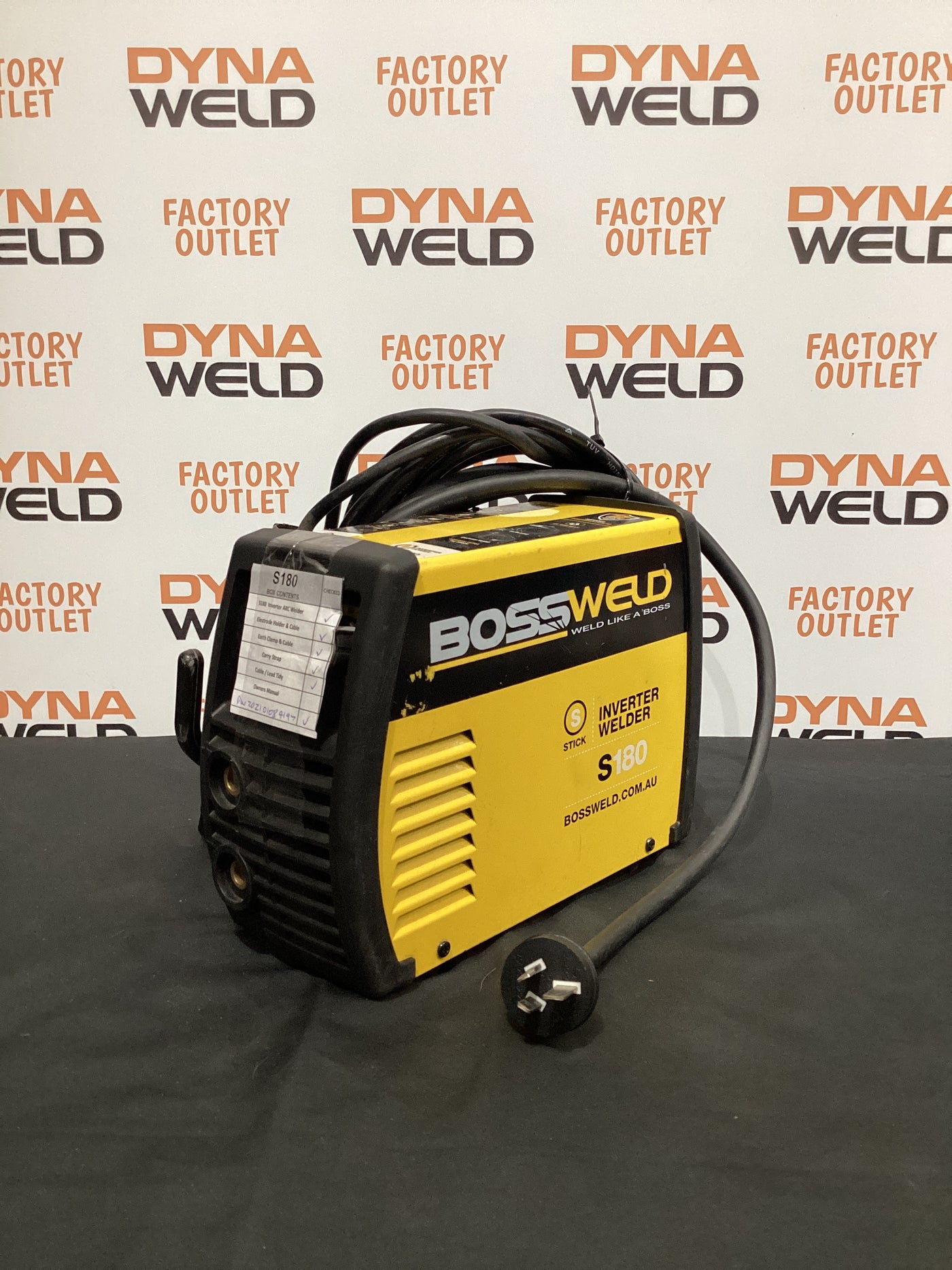Bossweld S-180 Inverter Arc Welder 240V 15A Refurb