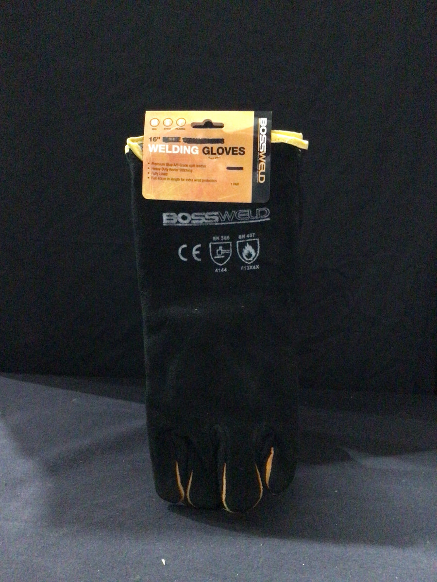 Bossweld 16" Black & Gold Welding Glove