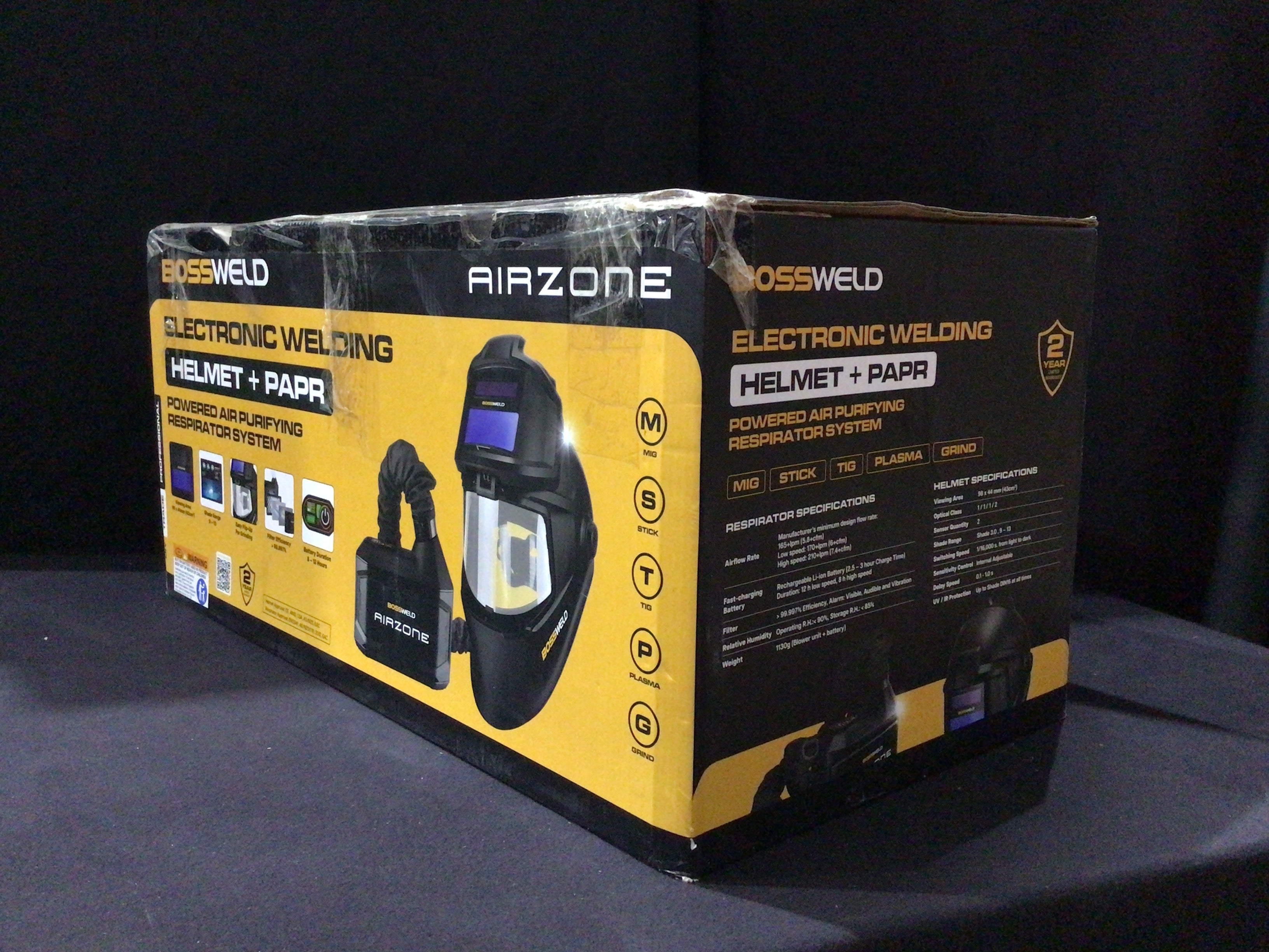 Bossweld Airzone Welding Helmet and PAPR - Near New