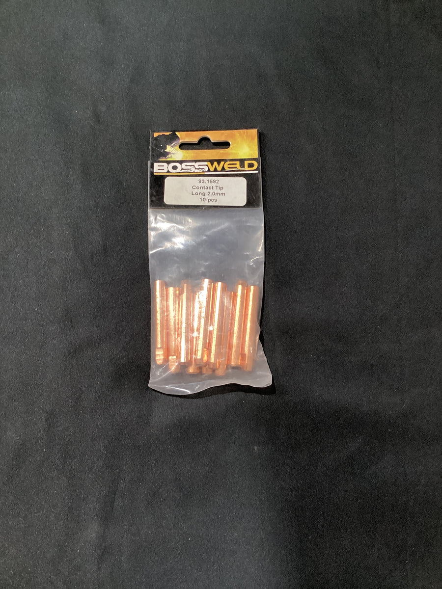Bossweld Bernard Style Contact Tip Long 2.0mm (Pkt 10)