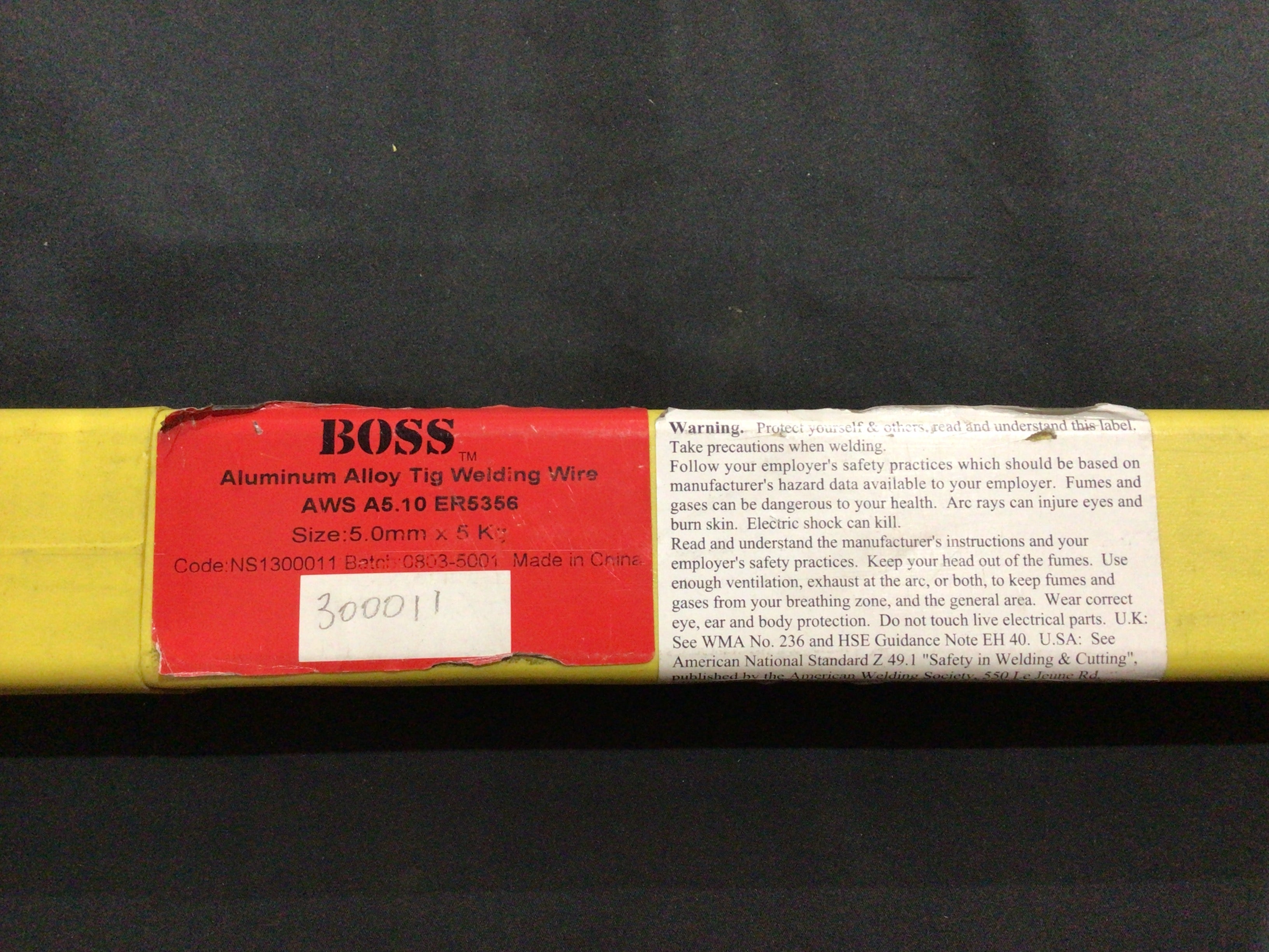 Bossweld 5356 x 5.0mm (5 Kg Pkt)