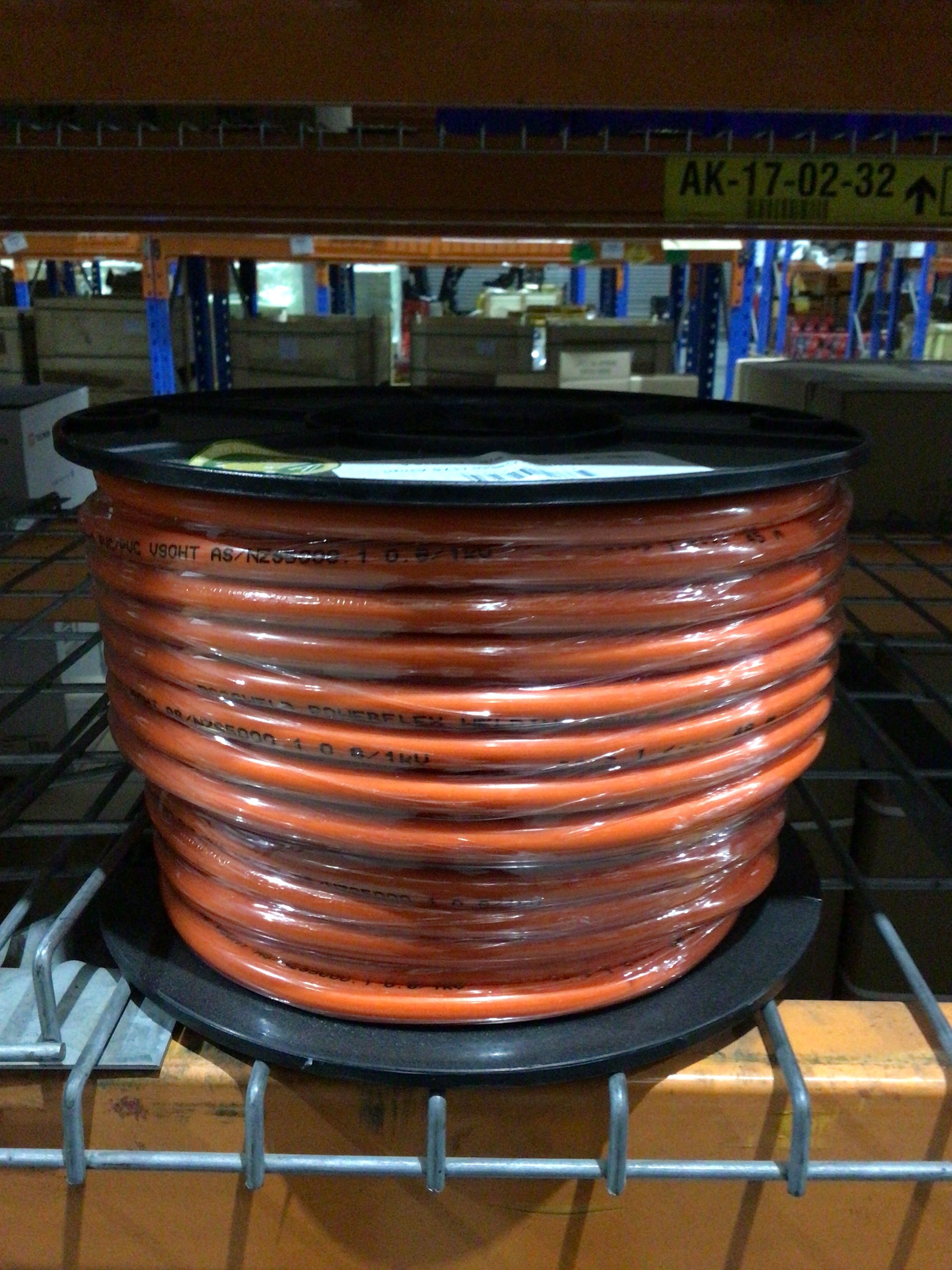 Bossweld 16mm2 Orange welding Cable 175A x 50 Mts Spool